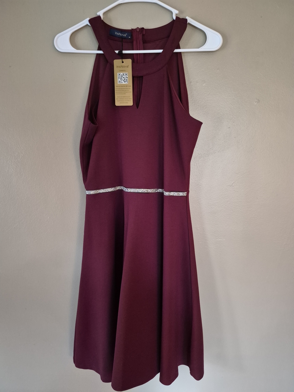 InsNova Women's Maxi Dress in Purple NWT